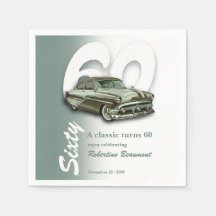 Klassisches grünes Auto wird 60