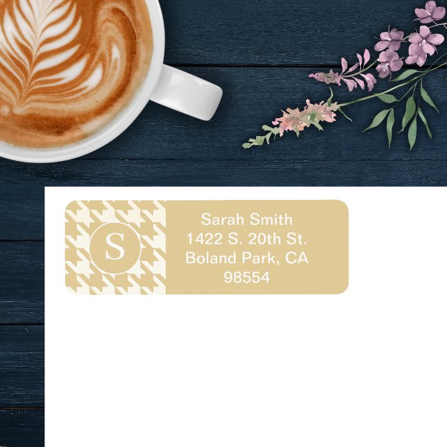 Klassisches Hahnentrittmuster Muster Beige Tan und (Von Creator hochgeladen)