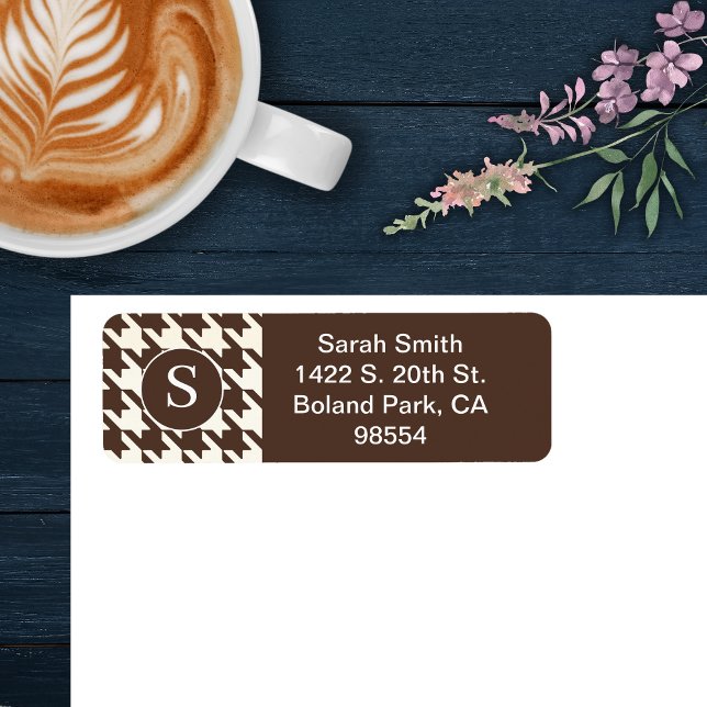 Klassisches Hahnentrittmuster Muster Dunkelbraun u (Von Creator hochgeladen)