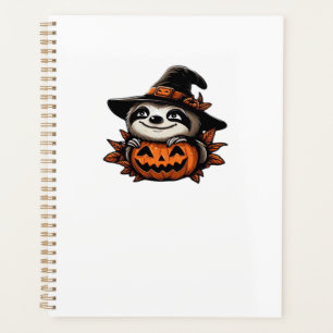 Klassisches Halloween-Faultier-Kürbis-Festtags-T-S Planer