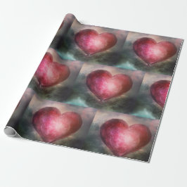 Klassisches Heart Tiled Wrapping Paper Geschenkpapier