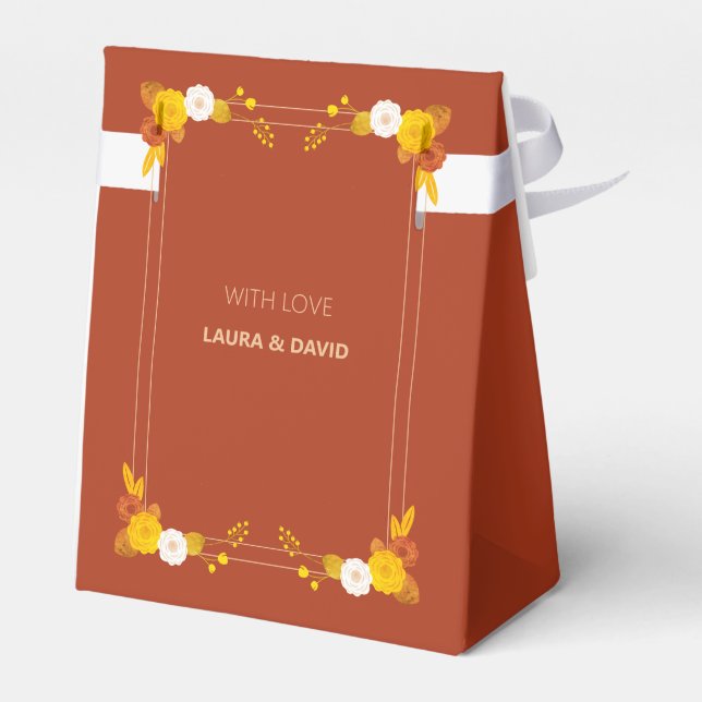 Klassisches Hochzeitstil Geschenkschachtel (Rückseite)