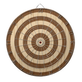 Klassisches Holz-Dartboard - Rustikaler Wandschmuc Dartscheibe
