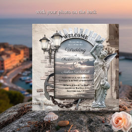 Klassisches italienisches Foto für Hochzeiten Einladung