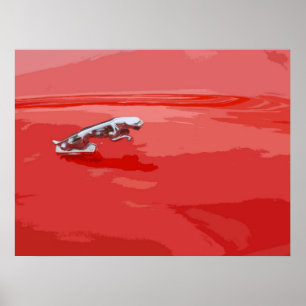 KLASSISCHES JAGUAR-MÜTZEN-MASKOTTCHEN POSTER