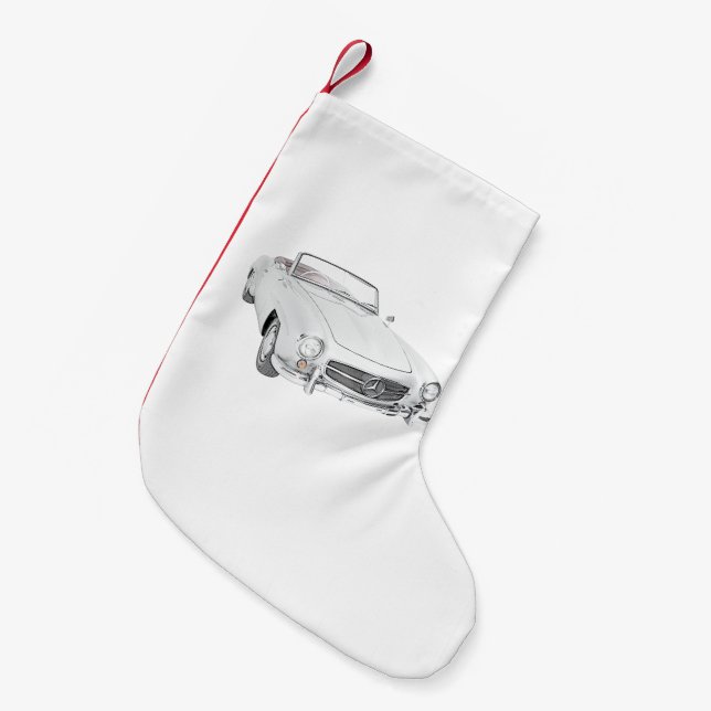Klassisches Kabriolett Mercedess Kleiner Weihnachtsstrumpf (Vorderansicht (hängend))