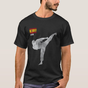 Klassisches Karate-Team Kampfsport MMA Kick Spanie T-Shirt