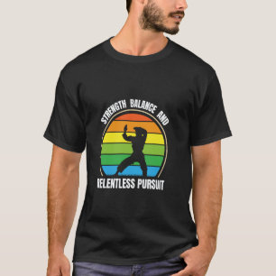 Klassisches Karate-Training Stärke Balance Sport M T-Shirt