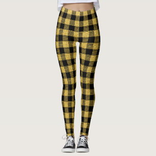 Klassisches, kariertes Buffalo-Muster Leggings
