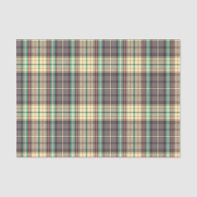 Klassisches kariertes Design Seidenpapier (Vorderseite)
