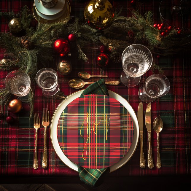 Klassisches Kariertes Tartan "Joy" Calligraphy Dec Pappteller (https://www.zazzle.com/classic_plaid_tartan_joy_calligraphy_decorative_paper_plates-2564436888837668)