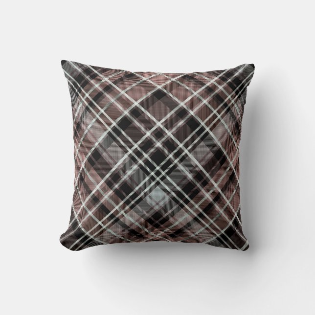 Klassisches Kariertes Tartan Kissen (Vorderseite)