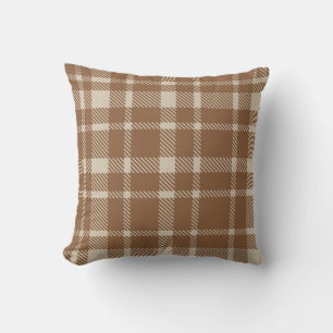 Klassisches Kariertes Tartan-Muster-braun & warme  Kissen