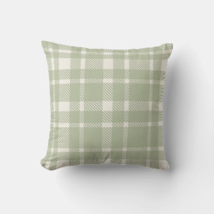 Klassisches Kariertes Tartan-Muster-weich Grün & E Kissen