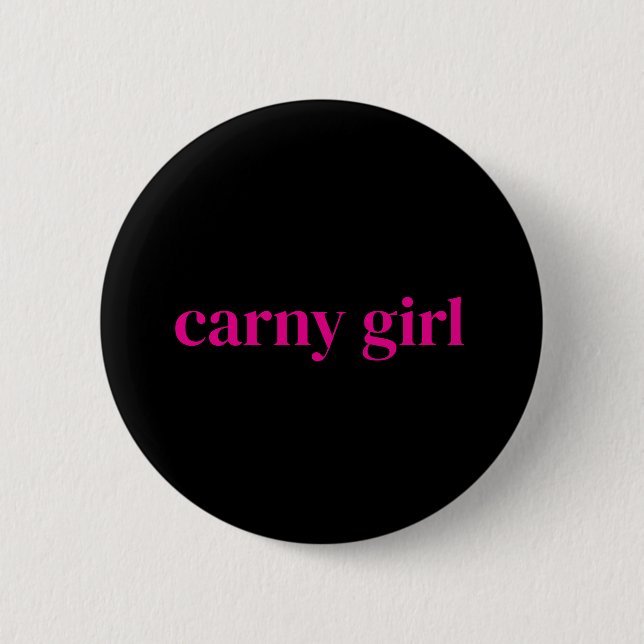 Klassisches Karneval Mädchen  Button (Vorderseite)