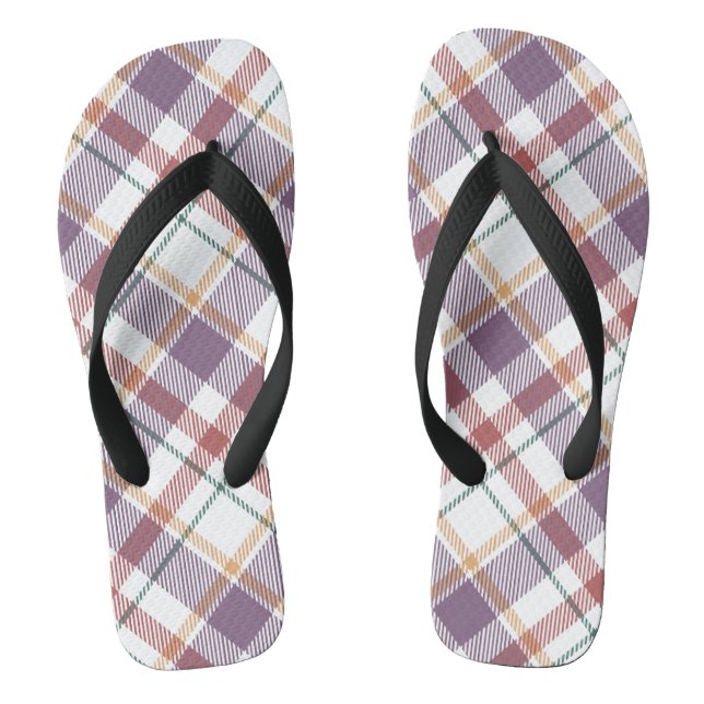 Klassisches Karomuster Flip Flops (Fußbett)