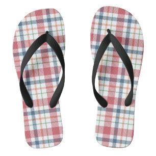 Klassisches Karomuster Flip Flops