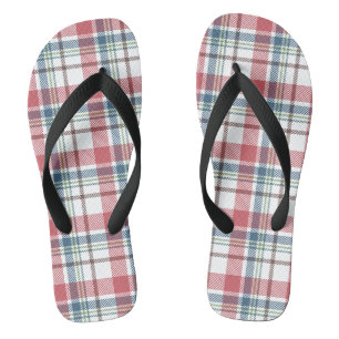 Klassisches Karomuster Flip Flops