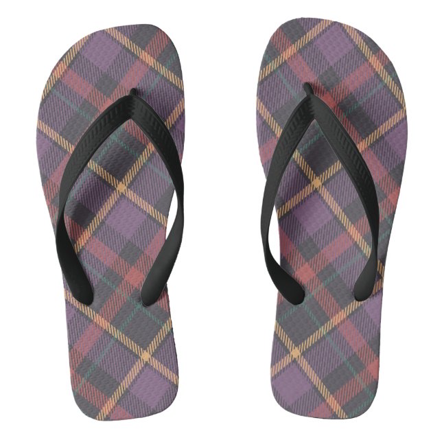 Klassisches Karomuster Flip Flops (Fußbett)