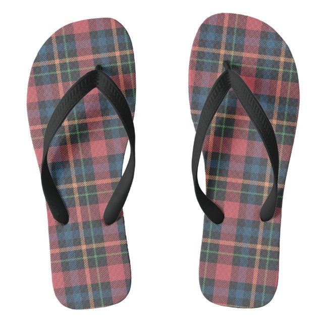 Klassisches Karomuster Flip Flops (Fußbett)