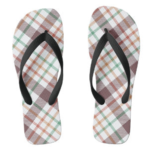 Klassisches Karomuster Flip Flops