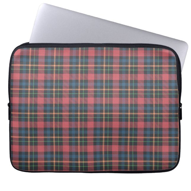 Klassisches Karomuster Laptopschutzhülle (Vorderseite)