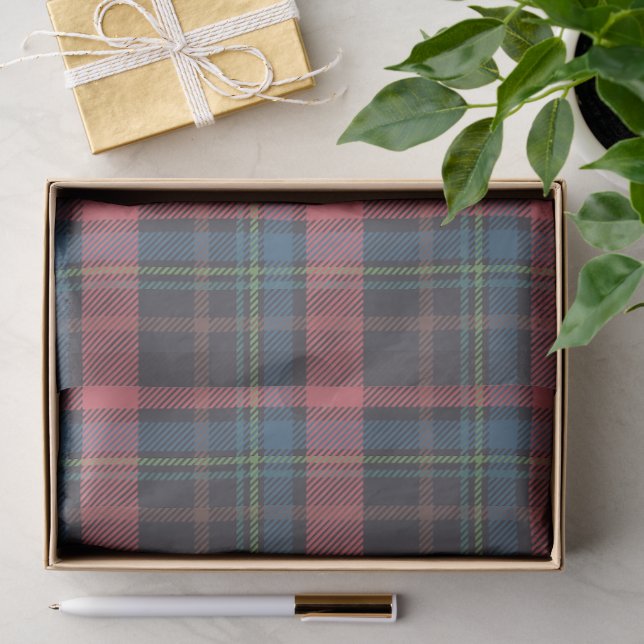 Klassisches Karomuster Seidenpapier (Geschenk)