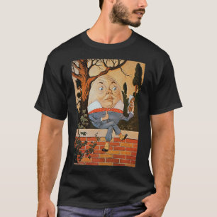 Klassisches Kinderzimmer Rhymes Humpty Dumpty Sat T-Shirt