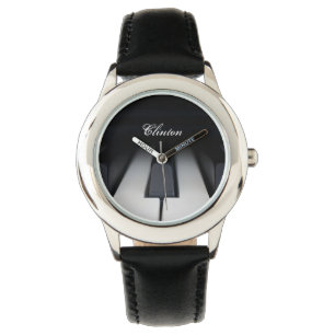 Klassisches Klavier befestigt personalisierte Armbanduhr