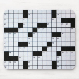Klassisches Kreuzworträtsel-Gitter mousepad