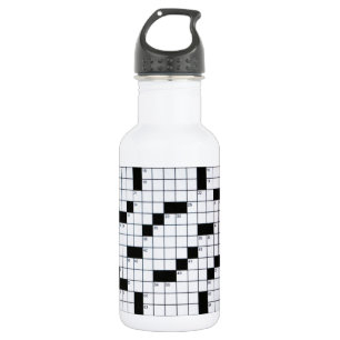 Klassisches Kreuzworträtsel-Gitter Trinkflasche