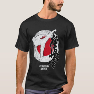 Klassisches Kyokushin Japan Karate Japanische Flag T-Shirt