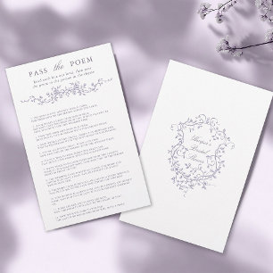 Klassisches Lavendel-Blumenspiel 'Gedicht weiterge