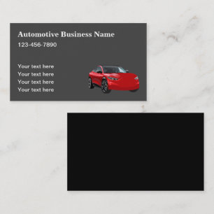 Klassisches Layout für Automobil-Geschäftskarten Visitenkarte