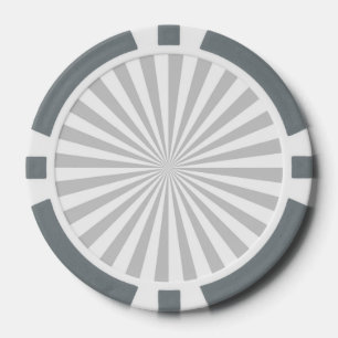 Klassisches Leichtgrau-Spinning-Rad Pokerchips