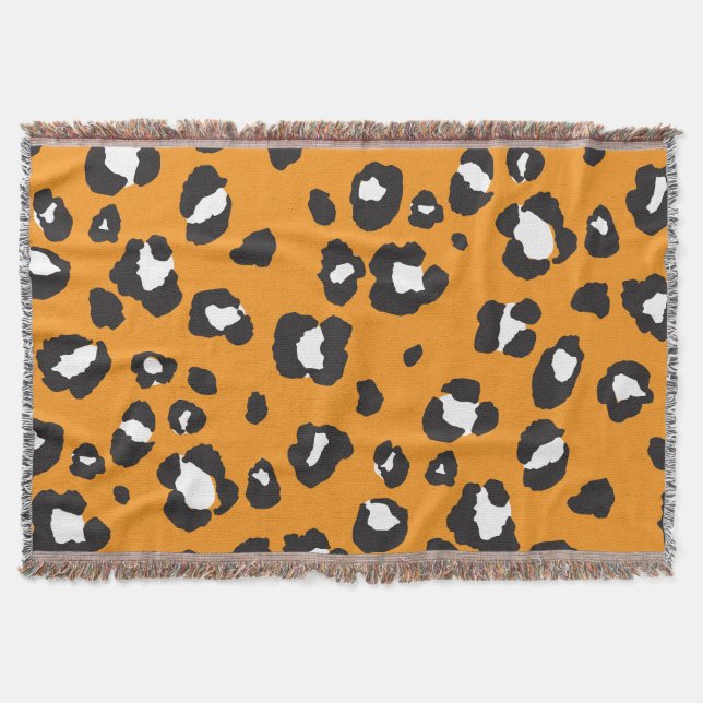 Klassisches Leopard-Druckmuster Decke (Vorderseite)