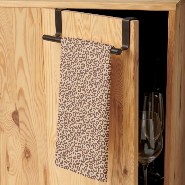 Klassisches Leopard-Serien-Design 1 Geschirrtuch (Drittel gefaltet)