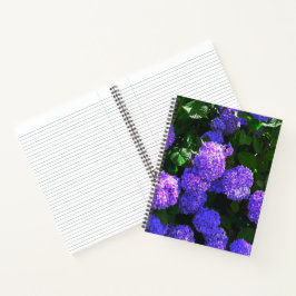 Klassisches Lila-realistisches Hydrangea Spiral No Notizbuch