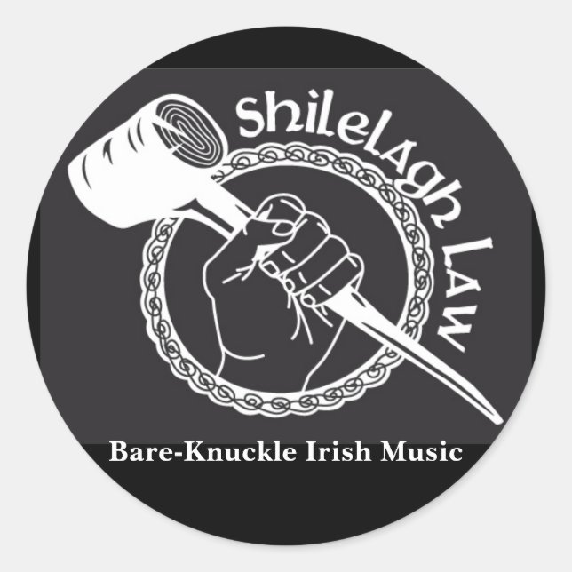 Klassisches Logo Runder Aufkleber (Vorderseite)