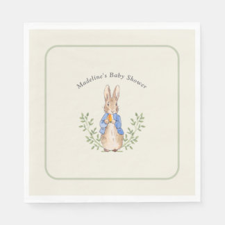 Klassisches Märchenbuch Kaninchen Weise Vintage Ba Serviette