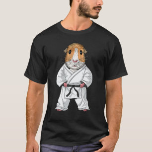 Klassisches Meerschweinchen Karate Ninja Jiu-Jitsu T-Shirt