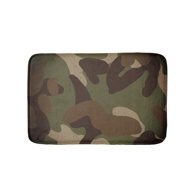 Klassisches militärisches Tarnmuster Badematte (Vorderseite)