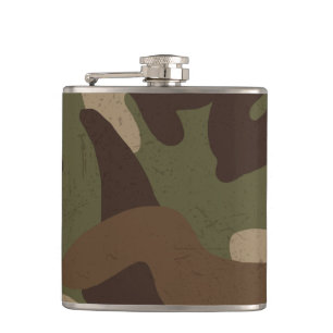 Klassisches militärisches Tarnmuster Flachmann