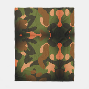 Klassisches militärisches Tarnmuster Fleecedecke