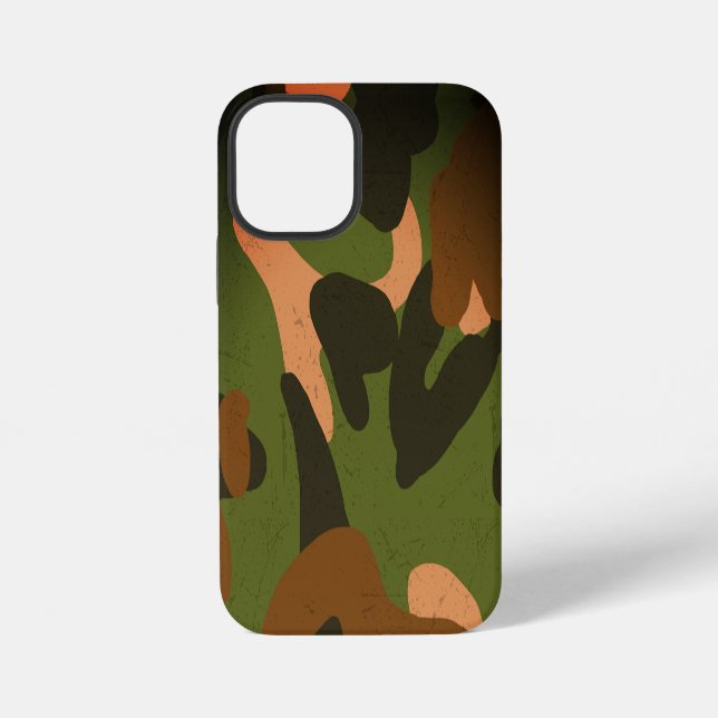 Klassisches militärisches Tarnmuster iPhone 12 Mini Hülle (Rückseite)