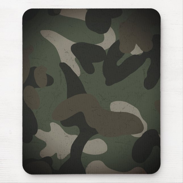 Klassisches militärisches Tarnmuster Mousepad (Vorne)