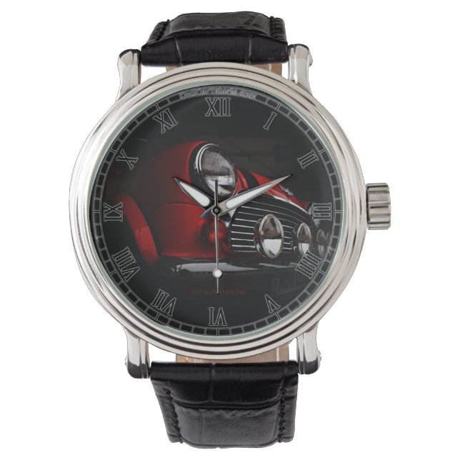 Klassisches Mini mit Kundgebung-Leuchten Beobachte Armbanduhr (Vorderseite)