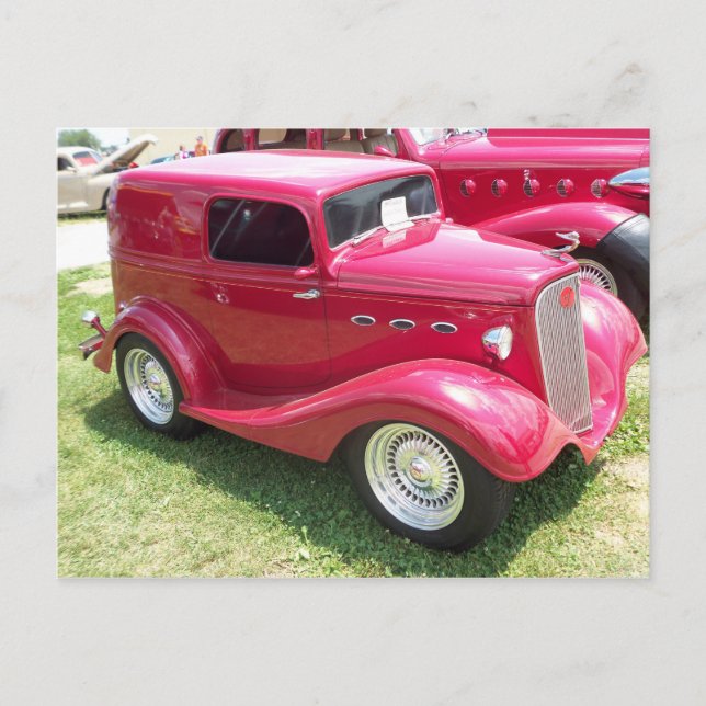 Klassisches Miniauto Postkarte (Vorderseite)