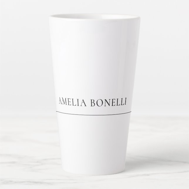 Klassisches Minimalistisches Beruflich Schlicht Milchtasse (Vorderseite)