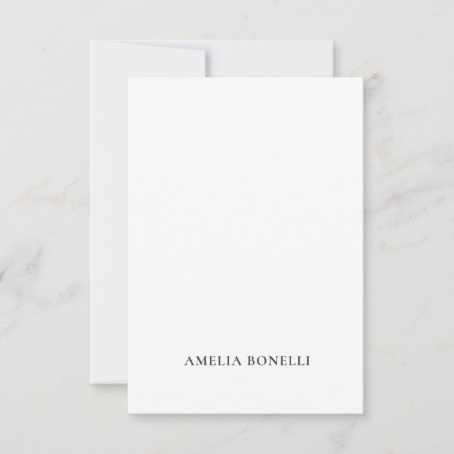 Klassisches Minimalistisches Beruflich Schlicht RSVP Karte (Vorderseite)